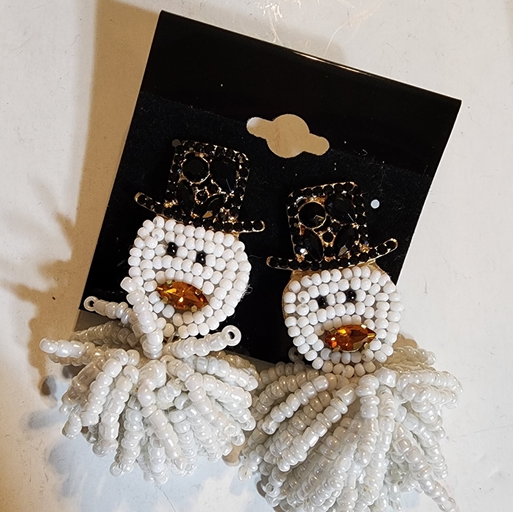 Snowman Earrings